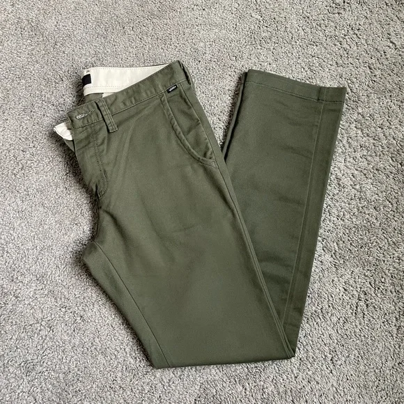 Vans Authentic Chino Green 30 Waist 32 Length - Picture 4 of 6